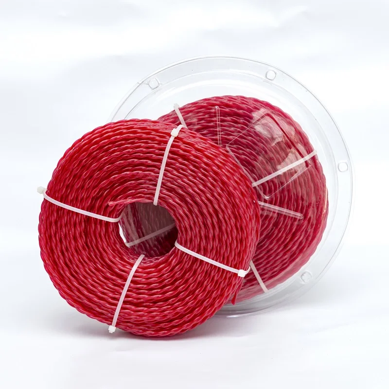 Línea de corte en espiral de 3,0 MM, cable de nailon giratorio para desbrozadora, repuestos para cortacésped, nuevo modelo