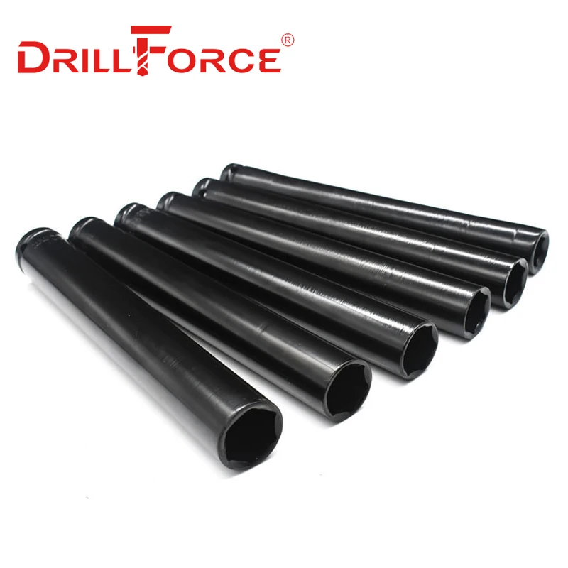 Drillforce 8-32mm 롱 렌치 소켓 세트 공구 1/2 \