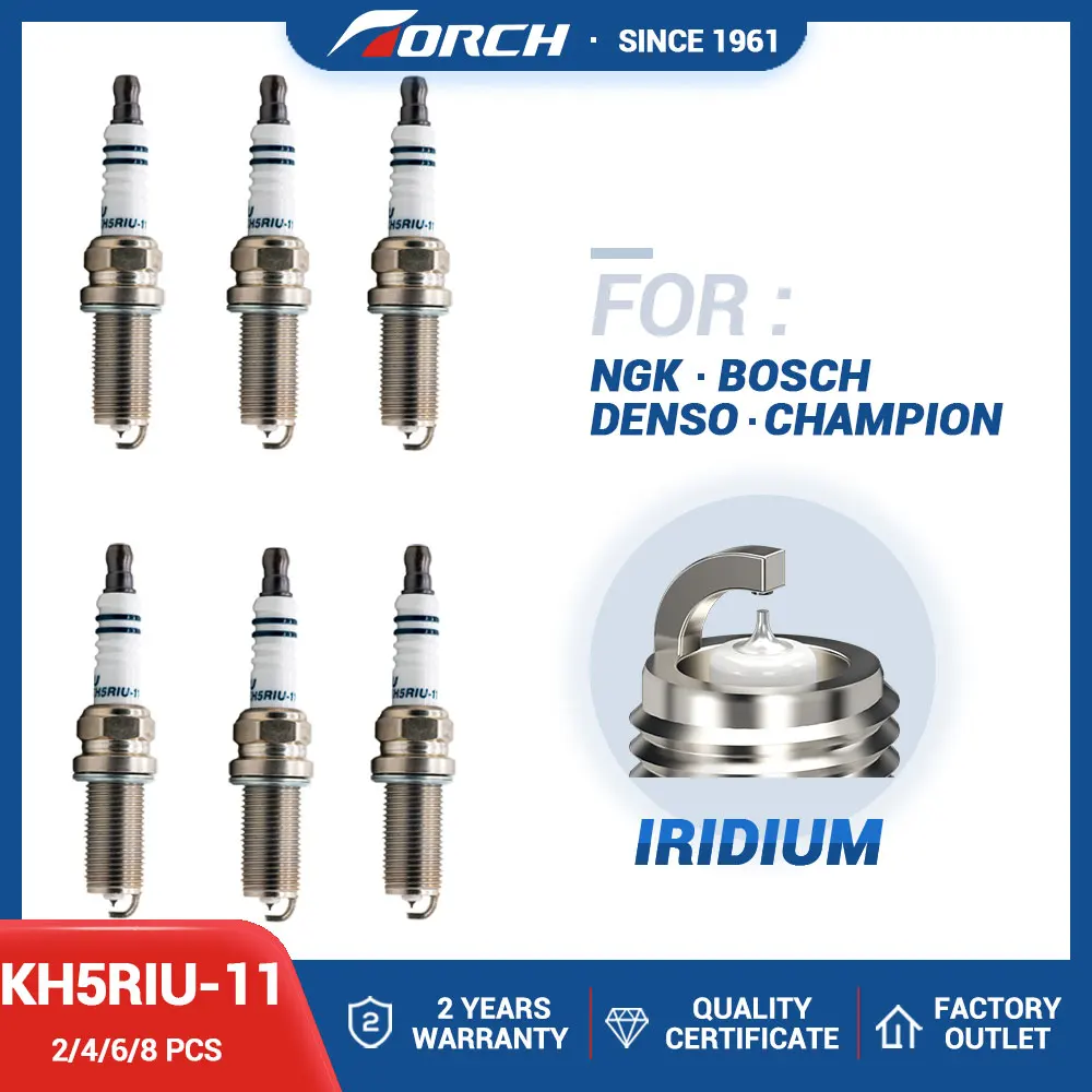 Bujía de iridio de KH5RIU-11 para coche, antorcha Original de China, compatible con HYUNDAI/KIA/Nissan/PEUGEOT/RENAULT/SUZUKI/TOYOTA/MITSUBISHI