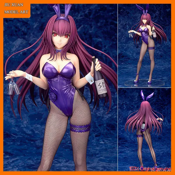 

100% Original: Anime Fate FGO Scathach 1/7 Bunny Girl PVC Action Figure Anime Figure Model Toys Figure Collection Doll Gift