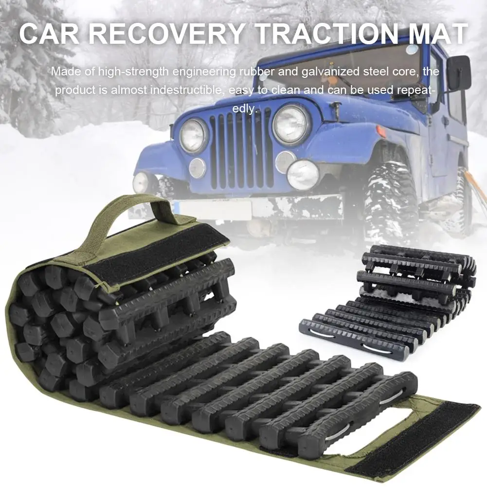 

Universal Car Grip Tracks Traction Mat Recovery Traction Mat Portable Emergency Track Tire Ladder For Ice Snow Sand Off-Road