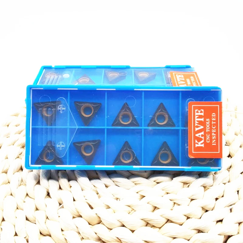 KAVTE 10PSC TCMT16T304 WK15 TCMT16T308 WK15 أداة تحول خارجية إدراج كربيد أدوات مخرطة CNC عالية الجودة للحديد الزهر
