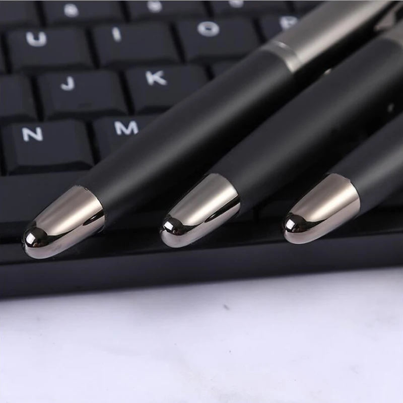 Hoge Kwaliteit Metalen 122 Roller Ball Pen 0.7Mm Gun Black Rubber Klassieke Business Kantoor Schoolbenodigdheden Schrijven
