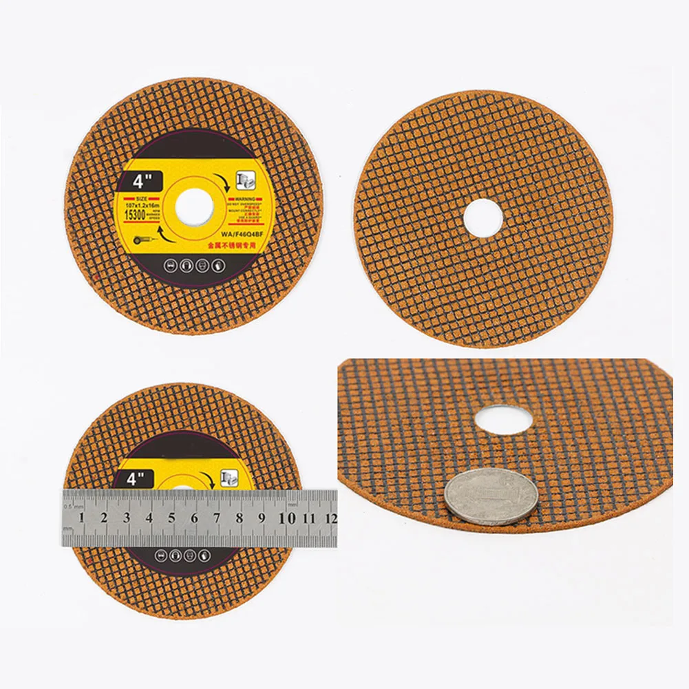 10Pcs 107Mm ตัดเจียรขัดล้อเรซินตัดสแตนเลสเครื่องบดมุมอุปกรณ์เสริม