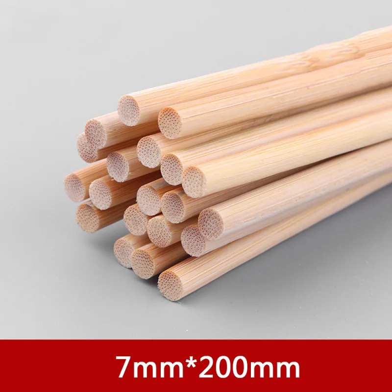 Multi Size Round Bamboo Sticks DIY Handmade Craft Making Small Wooden Stick Material For Flower Pole Supplies