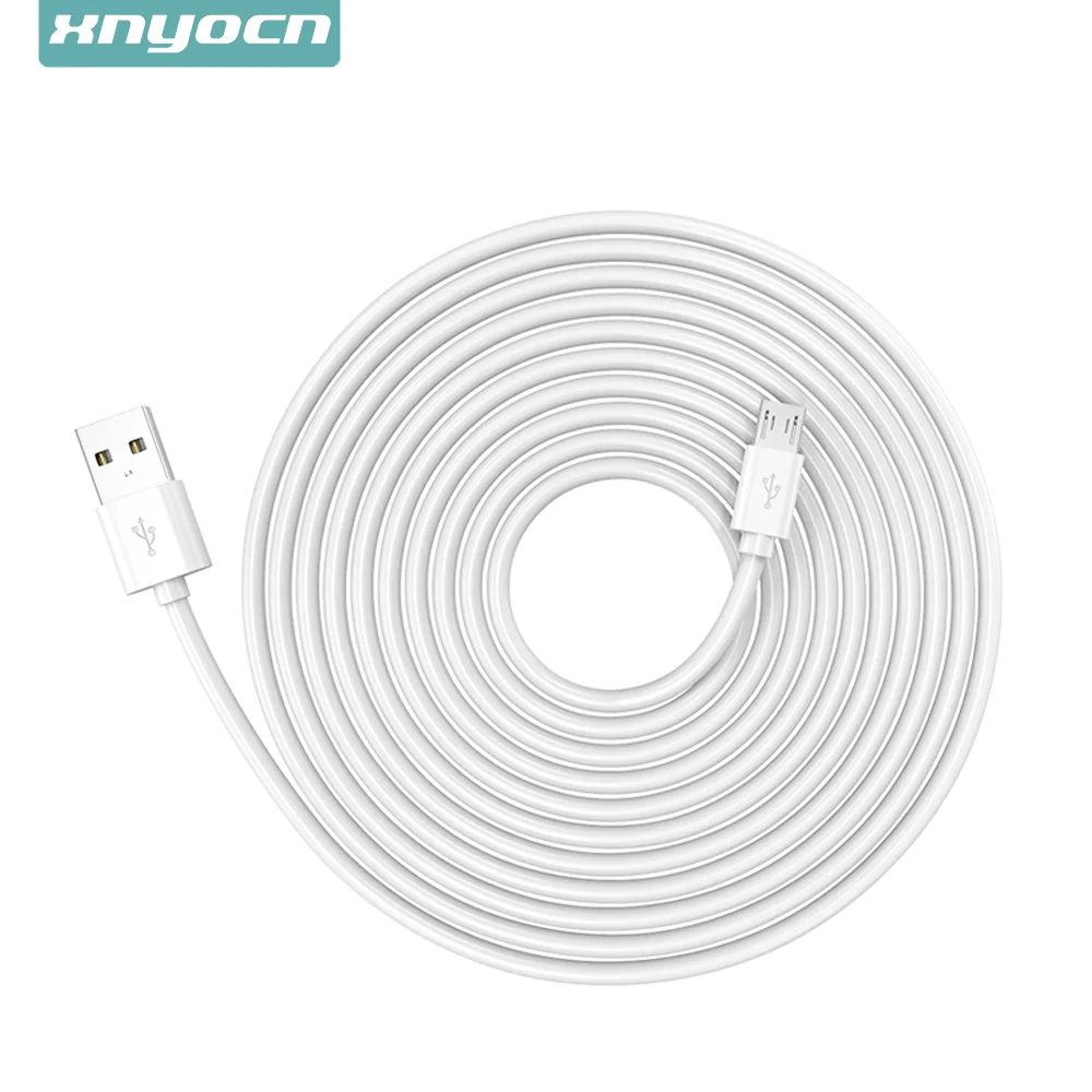 5M Micro Usb Cable Power Supply Web Camera Remote Wiring Microusb Charging Wire For Xiaomi Cellphone Tablet PC Power Bank Cord