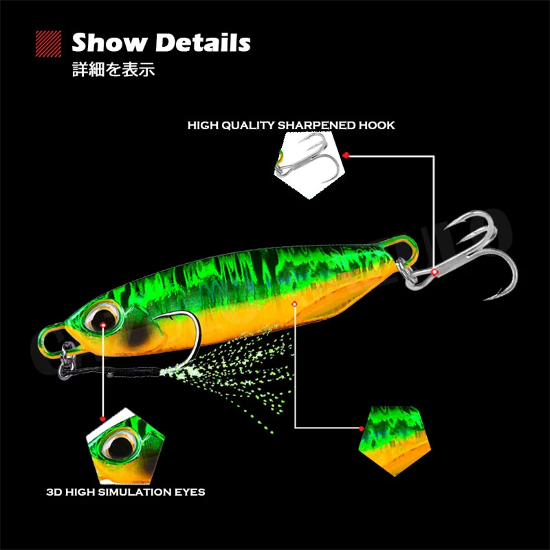 غرق طعم صيد معدن الصيد اكسسوارات إغراء Isca الأوزان الاصطناعية 15-60 جرام الطعم باس Peche En Mer ل اليوسفي الأسماك معالجة Leurre