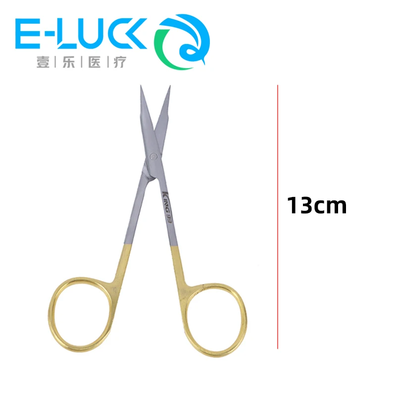 1Pcs Dental Surgical Medical Dissecting Scissors Dressing Curved/ Straight Sharp Shears  Stainless Steel Tools