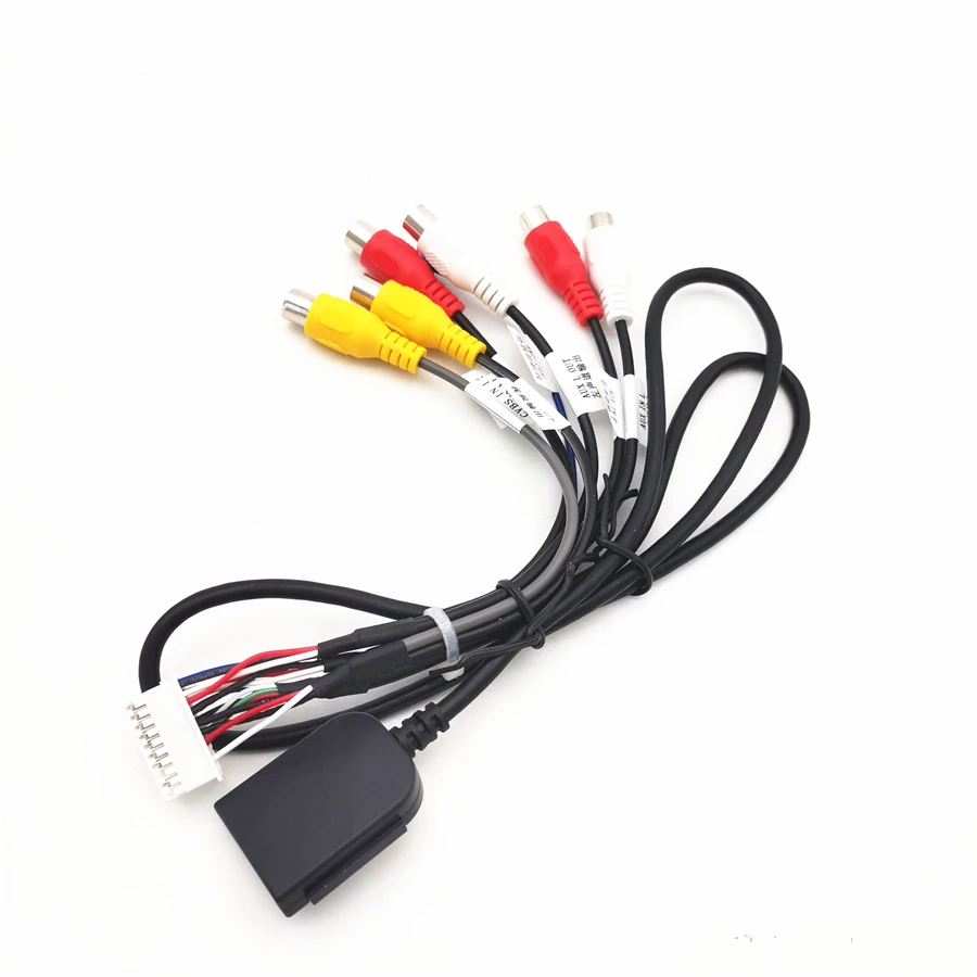 

Car Stereo Radio 20 Pin Plug RCA Output AUX Wire Harness Wiring Connector Adaptor subwoofer cable with 4G SIM card slot