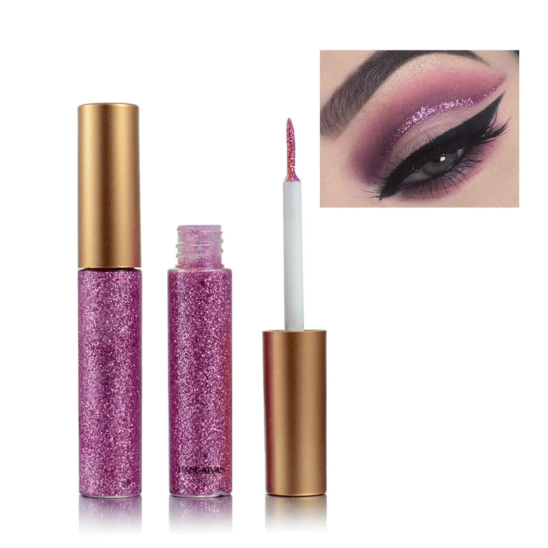 Set Shimmer Eyeliner cosmetici per il trucco colorato brillante Glitter Eyeliner liquido matite a lunga durata strumenti Makeip