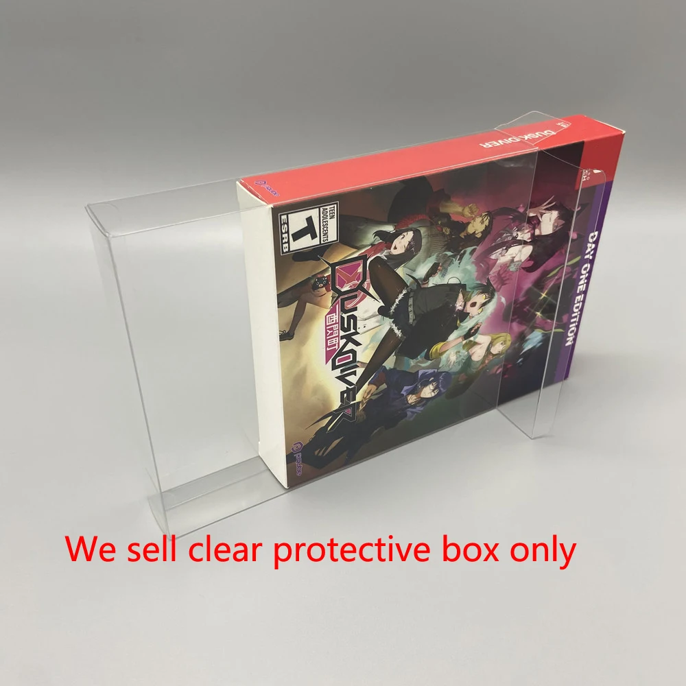 

10 pcs a lot Transparent PET display box Collection Case Storage box For Switch for N-S for Dusk Diver Game Protection box