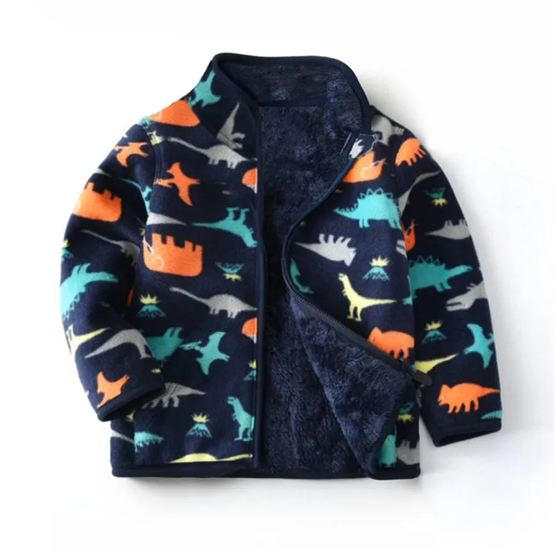 2-6T Blumen Alle Gedruckt Neue Mädchen Outwears Fleece für Winter Herbst Baby Jacken Mäntel Blumen Kinder Mädchen jacke – Detail 8