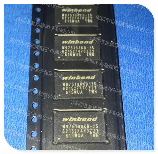 5pieces W9751G8KB 25 512M DDR2-800, X8 BGA