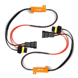 2x 50W 6ΩH1 H3 H4 H8 H7 H11 9006 HB4 9005 Canbus Load Resistor LED Decoder Warning Canceler Light Error Free 12V Fixed Resistor