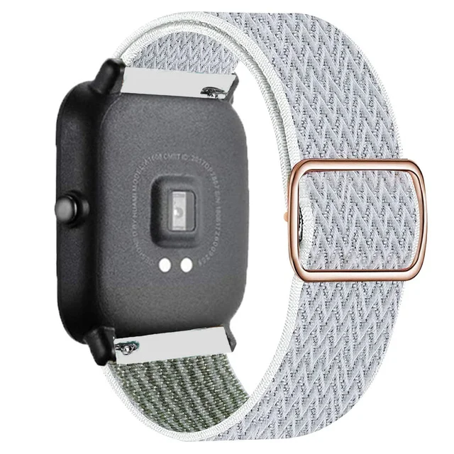 20mm 22mm Strap for Amazfit bit lite GTR 2 42mm 47mm Stratos 2 adjustable Nylon solo loop correa amazfit GTS 2/2e/mini watchband