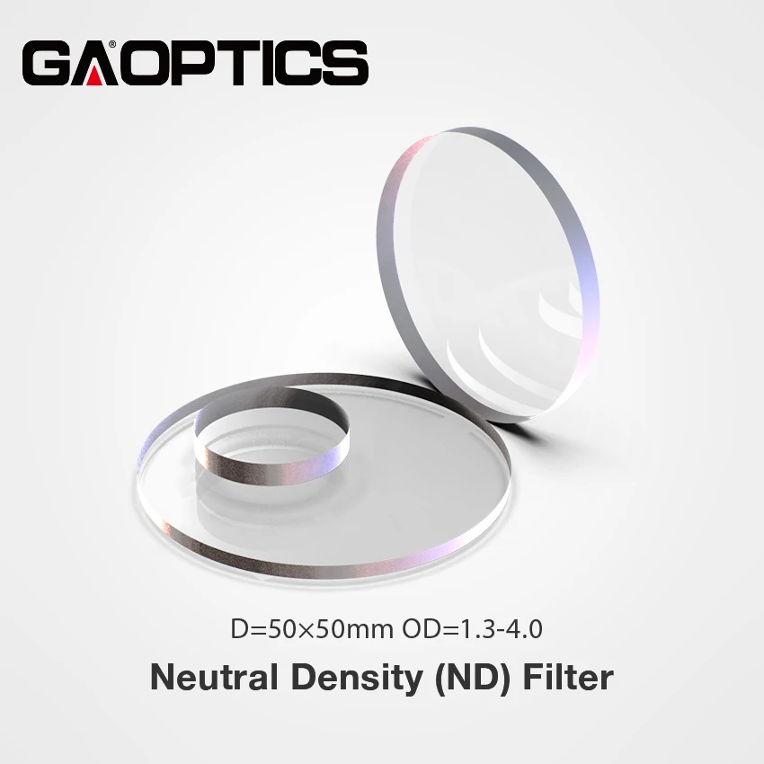 OD 4.0 Grey Glass 99% Absorptivity Neutral Density (ND) Optical Filters