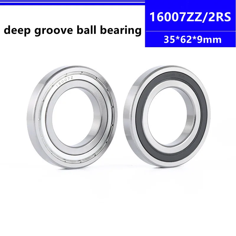 

10pcs 16007ZZ 16007-2RS 16007 -2Z 35*62*9 mm shielded thin wall deep groove ball bearing 35x62x9 mm