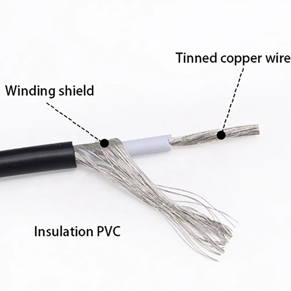 UL1185 single core shielded PVC tinned copper 14AWG 16AWG 18AWG 20AWG 22AWG 24AWG electronic audio signal line anti-interference