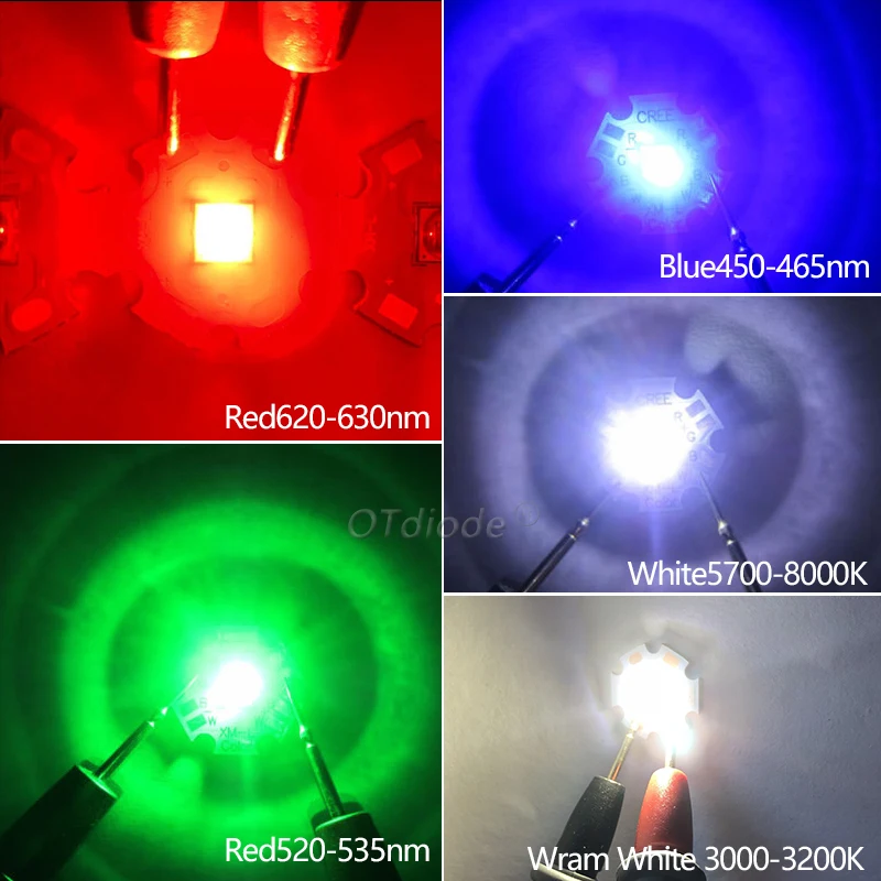 LED 10W XLM  RGBW RGB White or RGB Warm White Color High Power 5050 4 Chips Replace Stage Light With 20mm Star PCB