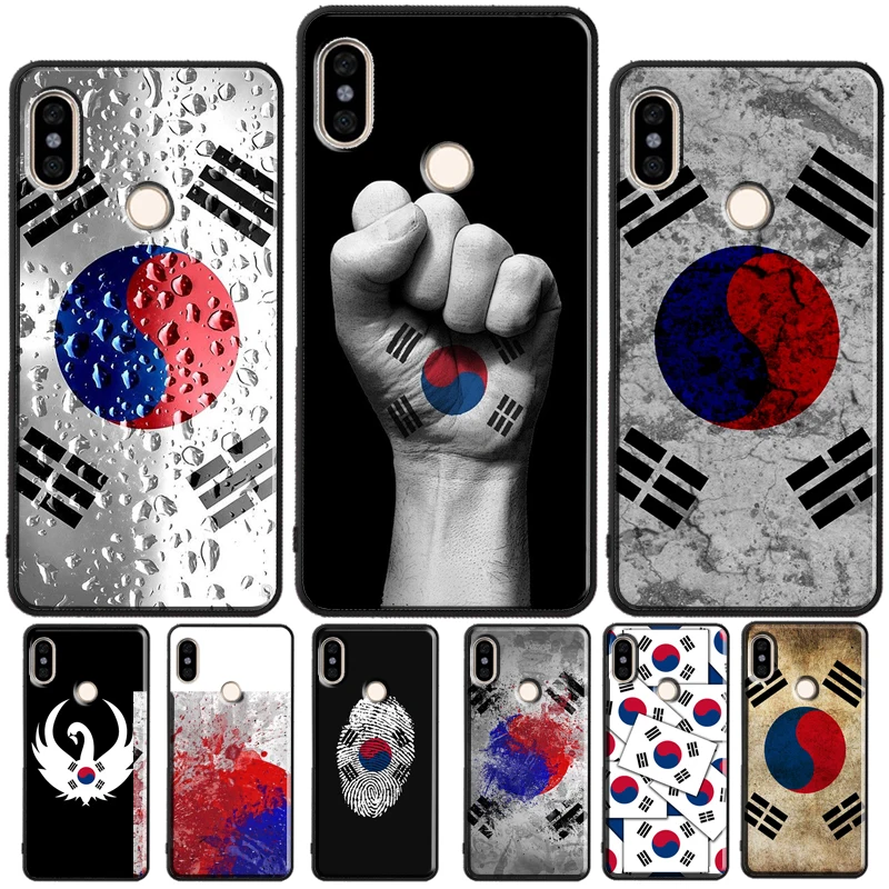 South Korea Flag For Redmi Note 11 Pro Phone Case For Redmi Note 10 Pro 7 8 9 Pro 10S 9S Redmi 10 9A 9T 9C