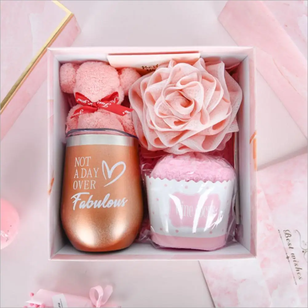 Vacuum Flask Gift Box Stainless Steel Exquisite Set For Gift Christmas Gifts Water Bottle Insulated Heatibing Water Holder