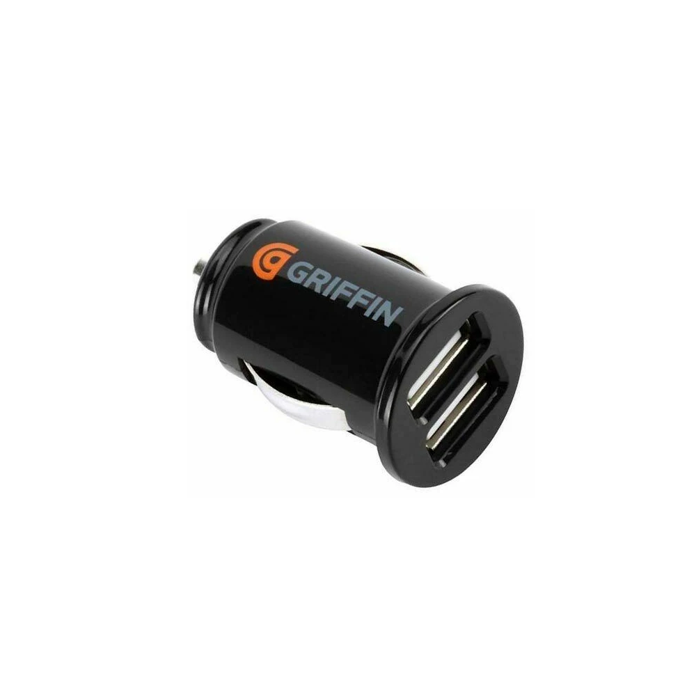 1pcs Dual USB Car Charger 1A Fast Charing 2 Port 5V Cigarette Socket Lighter Car USB-C Charger For iPhone 12 Power Adapter