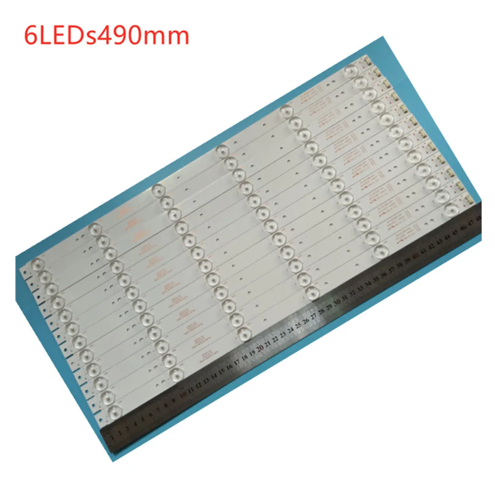 New 12 PCS 6LED 490mm LED backlight strip for 50UH5500 50UH5530 5835-W50002-2P00 5800-W50002-0P00 6P10 2P00 6P00 APT-LB14023