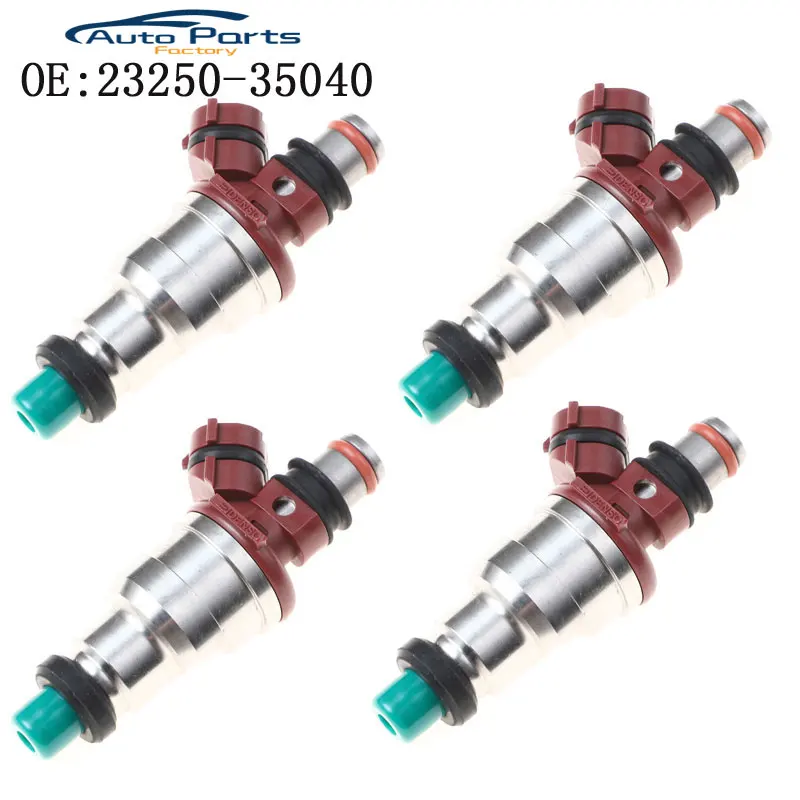 

4PCS New High Quality Fuel Injector For 1989-1992 4Runner 2.4L I4 23250-35040 2325035040