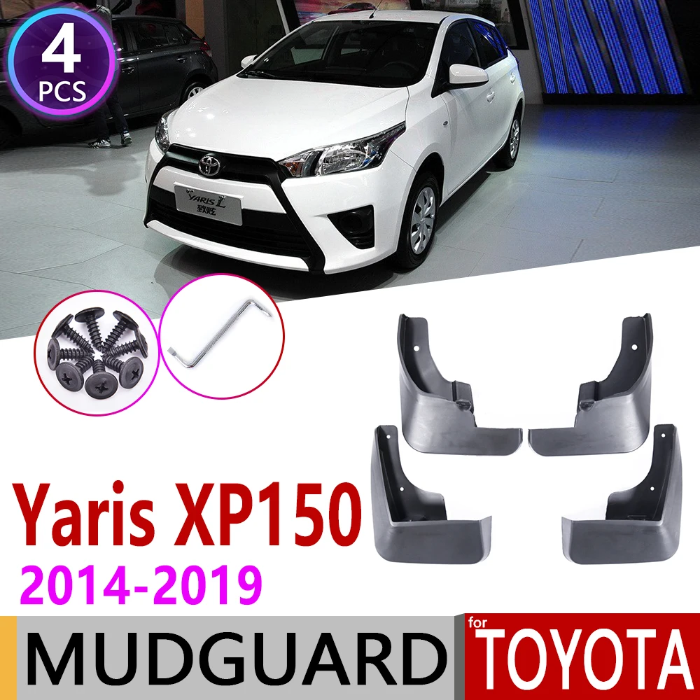 Mudflap for Toyota Vios Yaris XP150 Hatchback 2014~2019 Fender Mud Guard Splash Flaps Mudguard Accessories 2015 2016 2017 2018