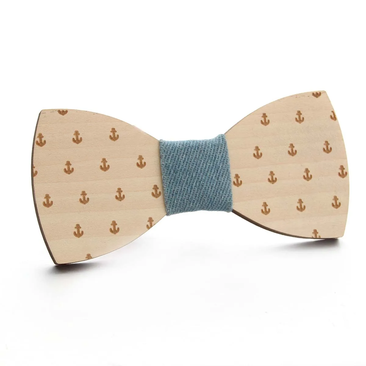 Gentleman Handmade Wooden Bowtie Musical Note Boat Anchor Pattern Men Kids Party Necktie Bowknot Classic Wedding Accessory