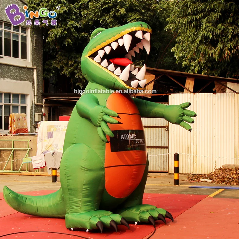 Personalized 10 Feet Height Cartoon Dinosaur Inflatables / 3m Tall Inflatable Dinosaur Advertising Toys