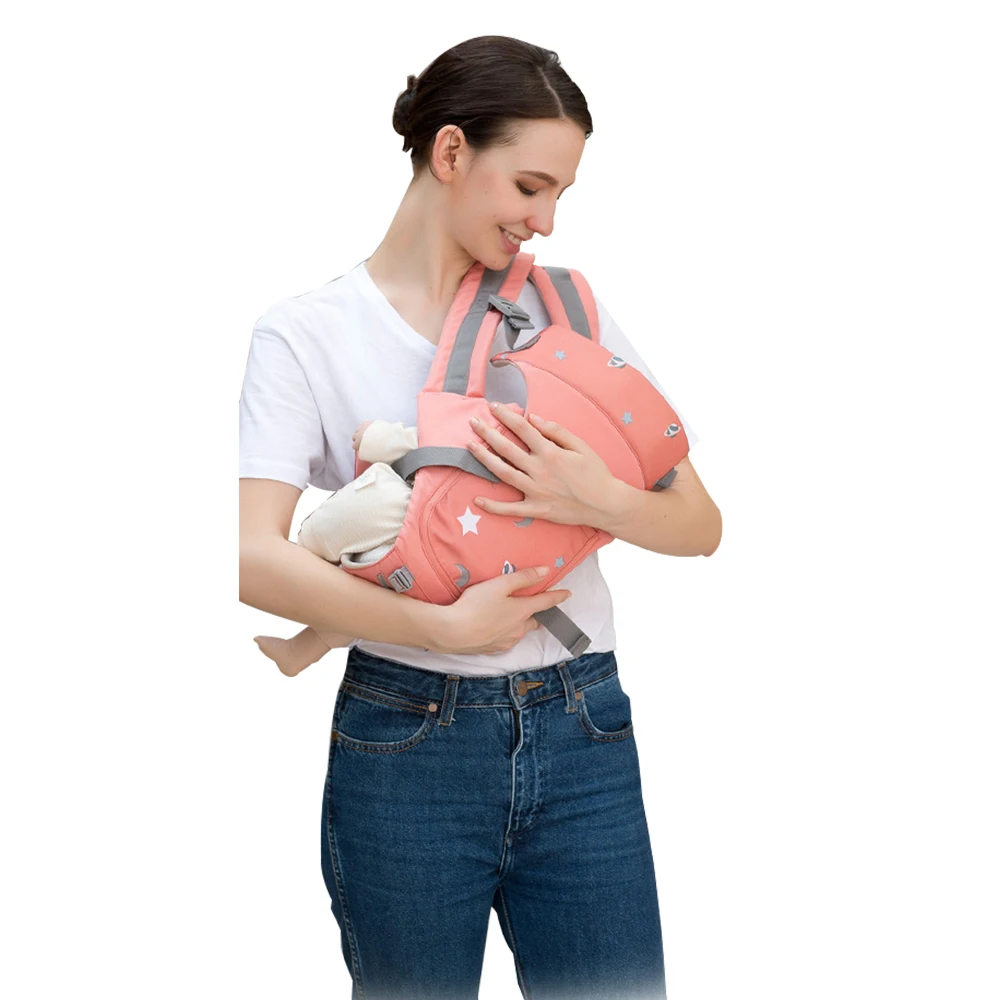 Breathable Ergonomic Baby Carrier Infant Baby Facing Ergonomic Kangaroo Baby Wrap Sling for Baby Child Travel 0-36 Months