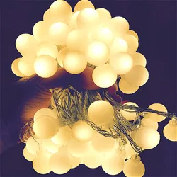 LED Ball Fairy String lights 2m 3m 4m 5m 10m 20m Battery Operated Wedding Christmas Outdoor Garland waterproof Decoration lamps