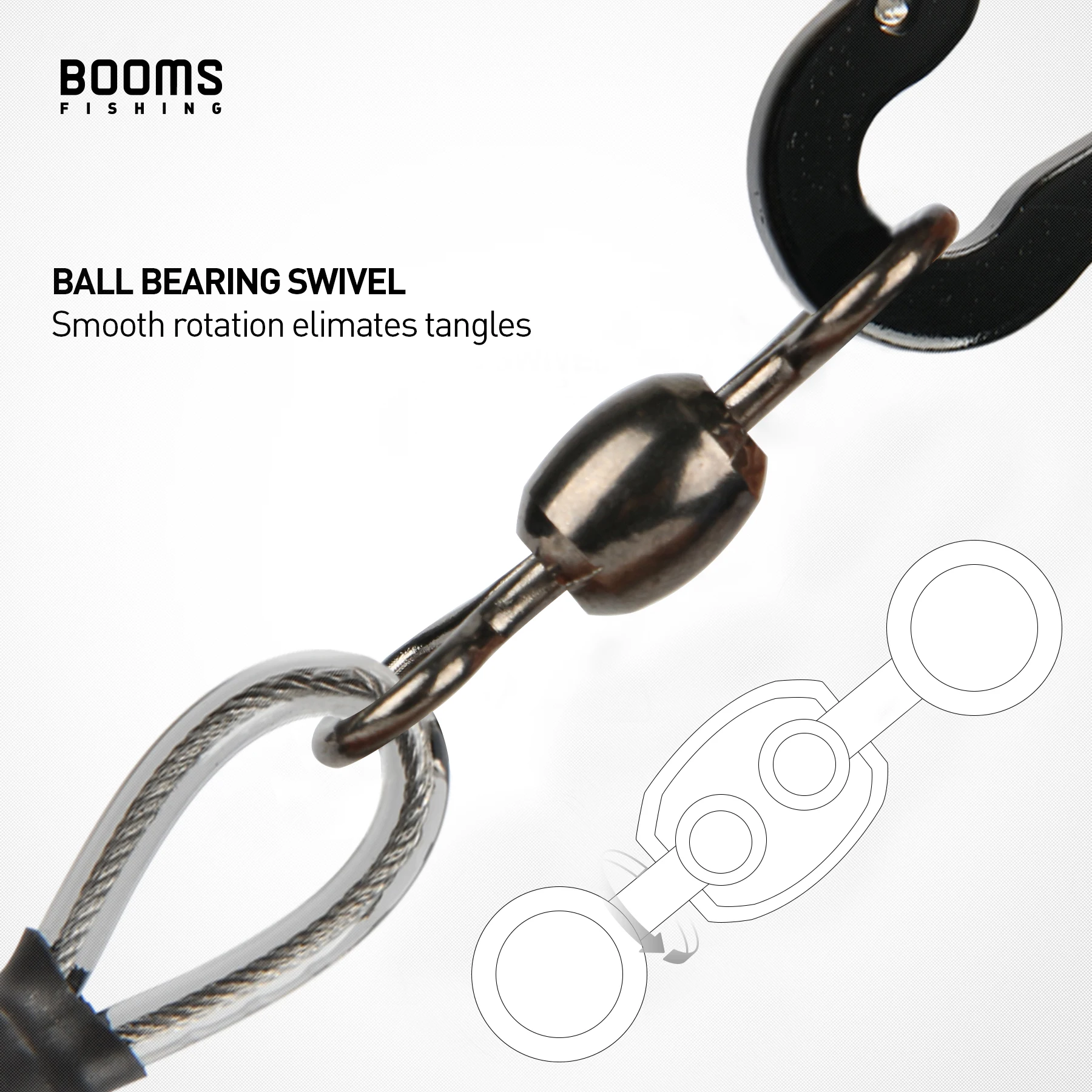 Booms Fishing T02 Heavy Duty Fishing Lanyard for Fishing Rods and Kayak Paddles image 3
