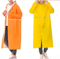 Outdoor Raincoat high quality Long Rain Coat Yellow Colors Hiking Waterproof Hooded Rainwear Size L-4XL