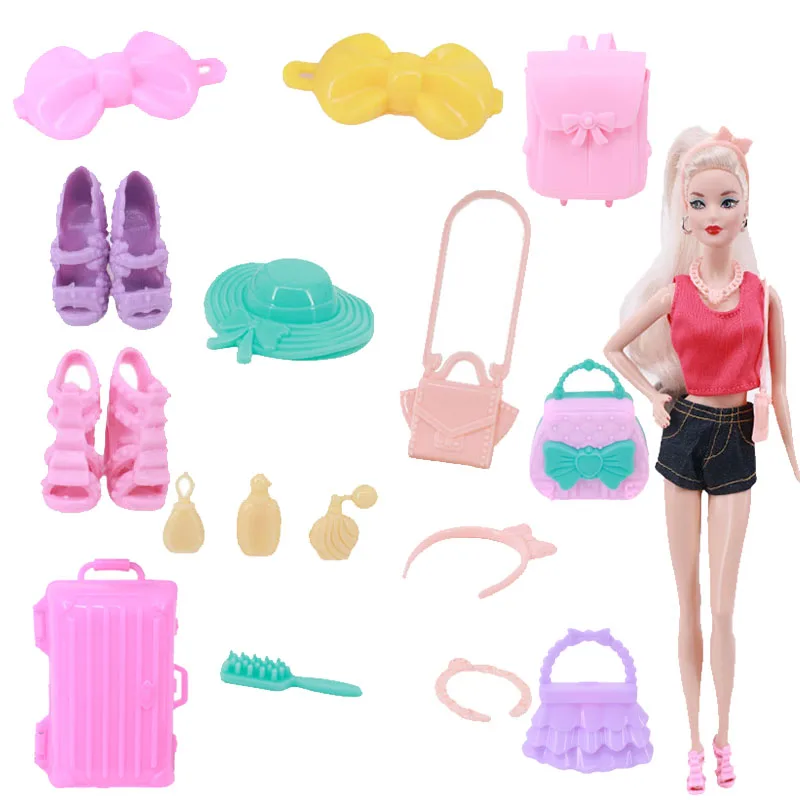 Doll Accessories Cute Bckpack Plaything Suit Of Toys for Barbies Doll Accesstories  Outfit  Recreationl Decorations