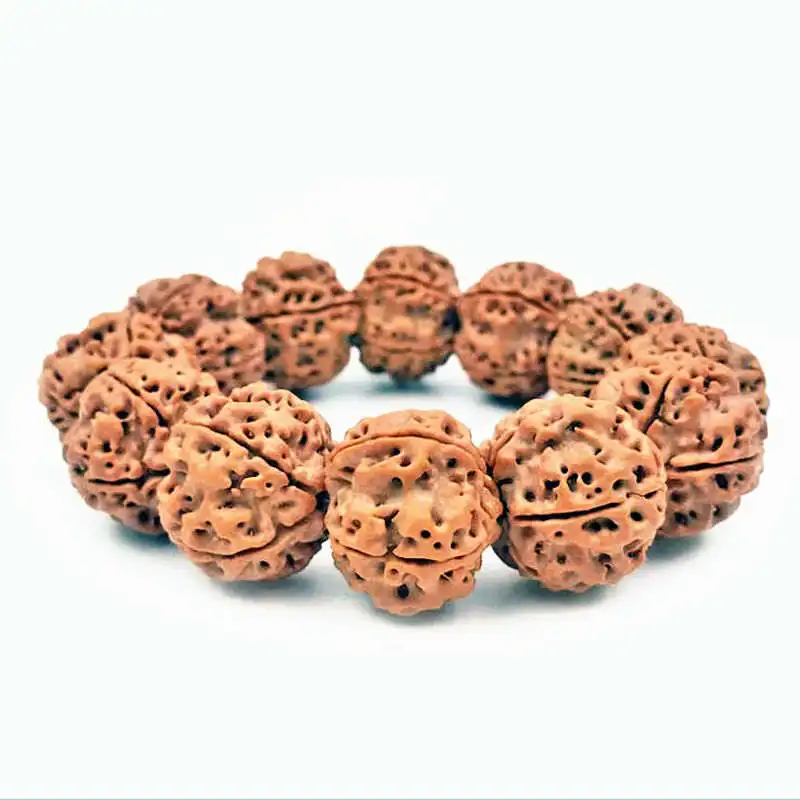 Five Heads 18-20mm Big Rudraksha Bodhi Beads Bracelets For Man and Woman Tibetan Hand Mala BRO849