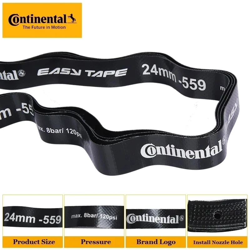 Continental Bicycle Rim Tape MTB Road Bike Inner Tube Pad For Wheel Rim 27.5/700C Tire Anti Hole 584 622 Anti-puncture Rim Strim