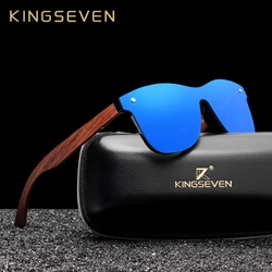 KINGSEVEN Bằng Gỗ Tự Nhiên Kính Mát Nam Phân Cực Thời Trang Kính Mắt Chống Nắng Ban Đầu Gỗ Oculos De Sol Masculino