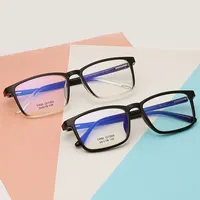 Gafas rectangulares ultraligeras Retro, lentes con montura de plástico, montura completa, antirayos azules, Unisex, novedad de 2021