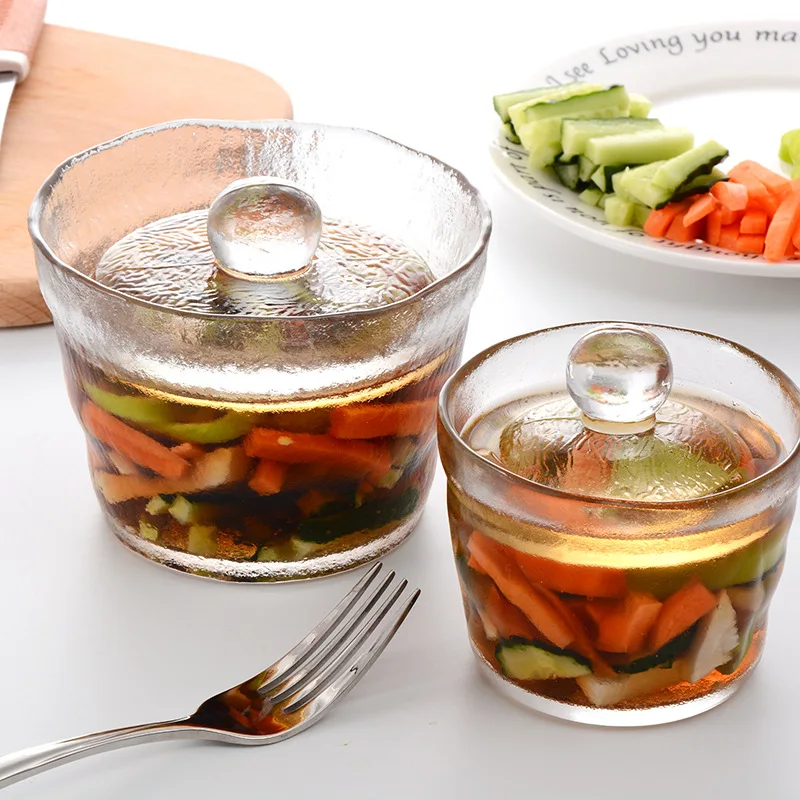 Thicken Transparent Glass Pickle Jar Korea Pickled Bottle Cabbage Storage Kimchi Pot Container Household Storage Jars