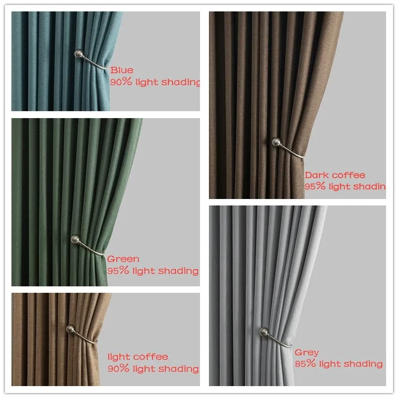 Elegant Modern Window Curtains for Living Room, Modern Bedroom Curtains, Kitchen Cortains, Blue Home Drapes Custom Made