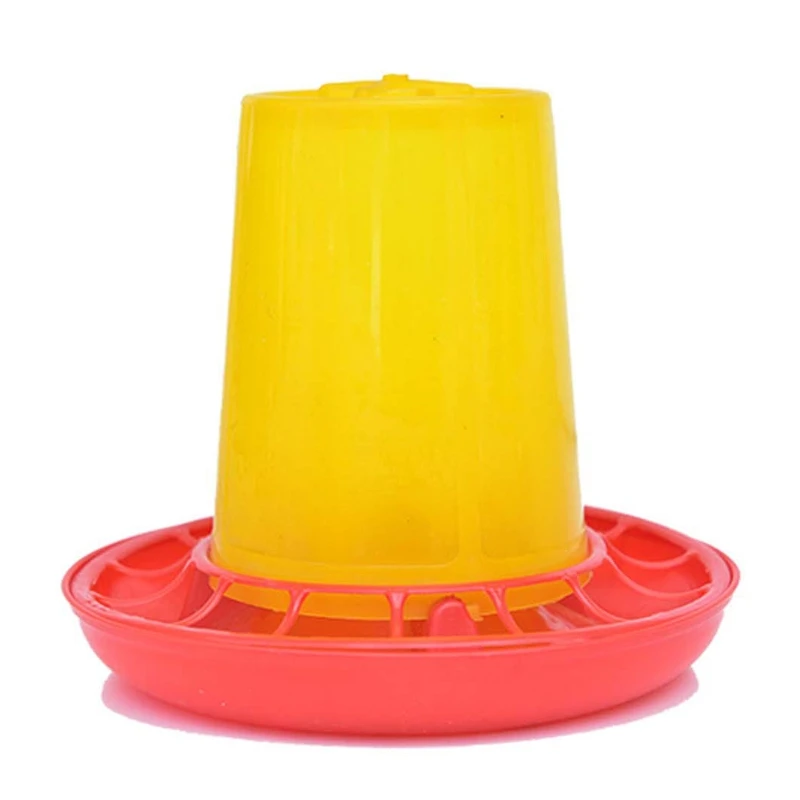 Chicken Poultry V-shaped Entrance Feed Bucket Outdoor Practical Bird Feeder XX9B