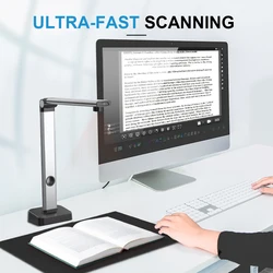 JOYUSING  L14 14MP HD Book & Document Scanner, Capture Size A3,  Multi-Language OCR, Pdf, for MAC and Window System, Home Office