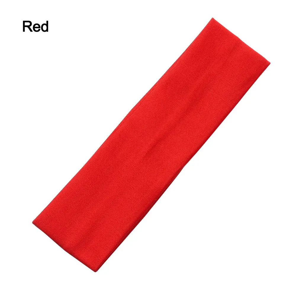 1PC Ribbon Fitness for Women Solid Color Elastic Yoga Hair Bands Sports Headbands