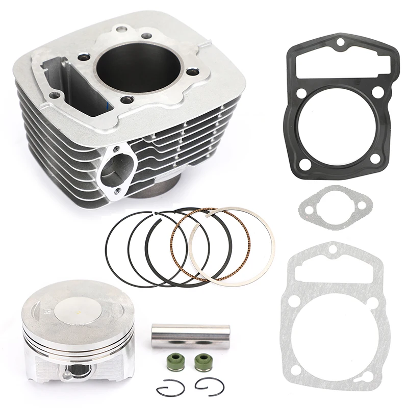 Artudatecch Cylinder Jug Piston Gaskets Kit 65.5mm Fit for Honda ATC200X XL200 XR200 250cc