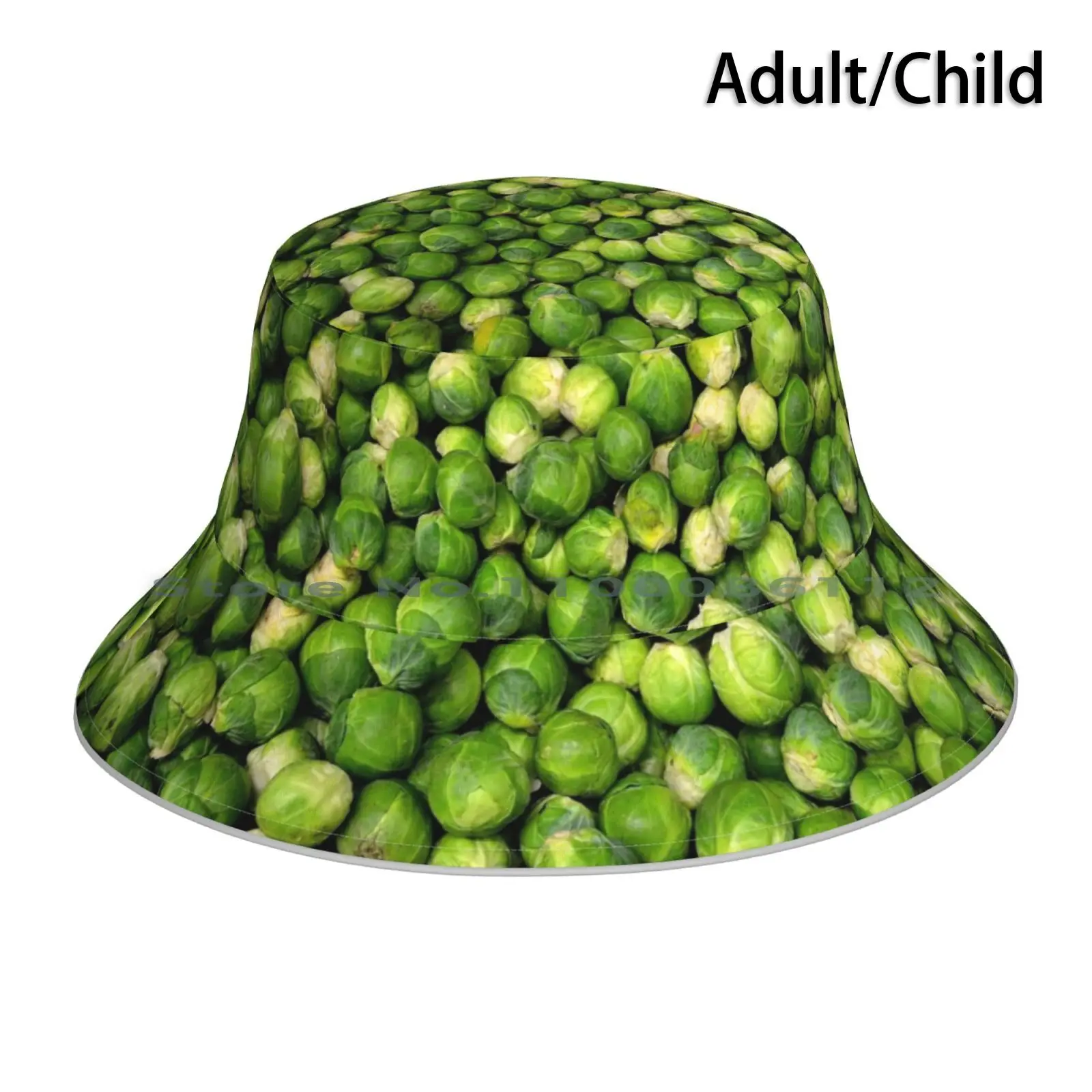 Brussels Sprouts Bucket Hat Sun Cap Brassica Oleracea Brussels Brussells Sprouts Veggies Smelly Yukky Face Covering Cool Trendy