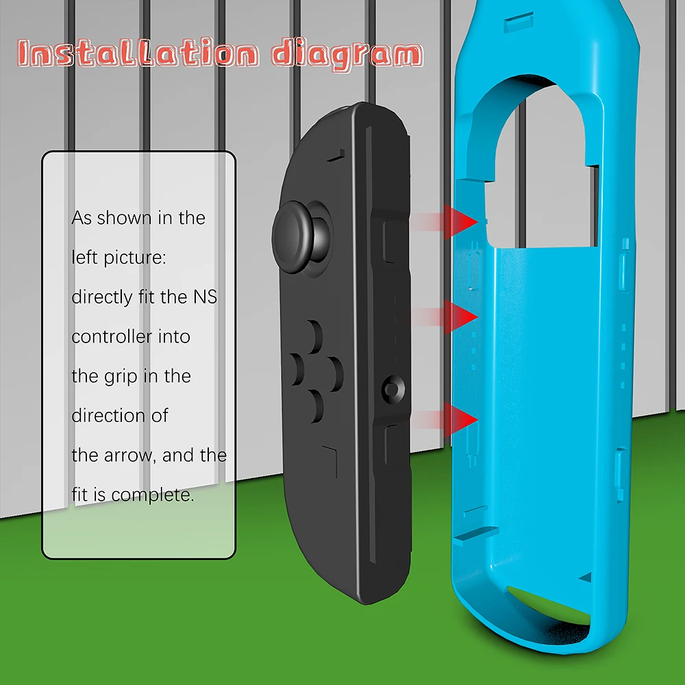 Mando a distancia para Nintendo Switch, 2 uds., rojo, azul, desmontable, para juegos de Golf