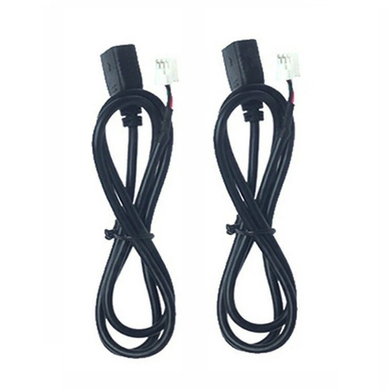 75CM Car Flush Mount USB Port Panel Auto Boat AUX USB Extension Cable Adapter 4Pin+6Pin Connector Durable 2x