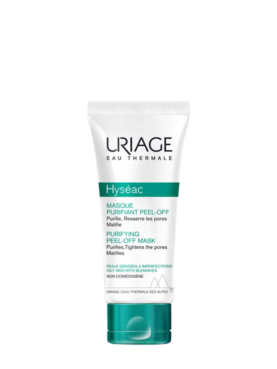 Uriage hyseac mask purifying peel off 50ml-reduces sebum and imperfections. Mixed or oily skin.